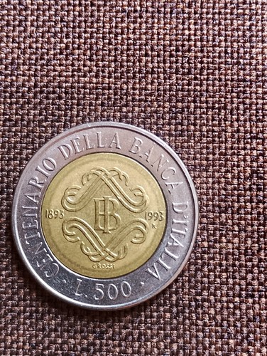 Moneta italia 500 - lire, 1993