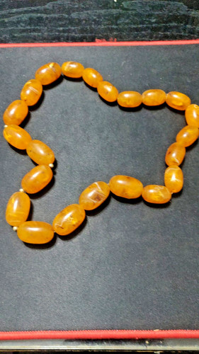 Collana effetto ambra baltica - ambra,