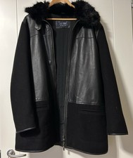 Giaccone lana e vera pelle