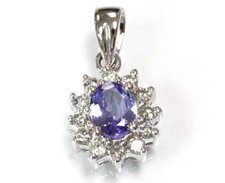 Ciondolo aureola oro bianco 14