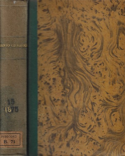 Archivio giuridico vol xv - giuridico,