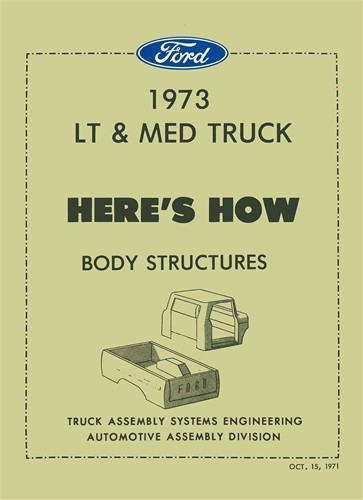 Ford pickup 1973 manuale - ford,