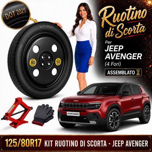 Ruotino scorta jeep - di, 17"