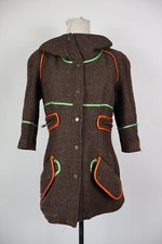 BYBLOS CAPPOTTO LANA COTONE GIACCA DONNA TG 44 WOMAN COAT VINTAGE