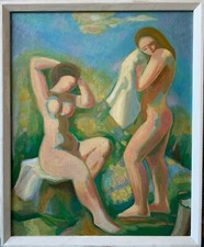 Dipinto A Olio Donna Nuda