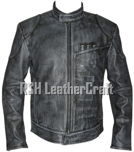Giacca pelle mucca nera - mucca,