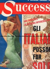 MARILYN MONROE SUCCESSO 1961 rivista ITALIAN COMPLETE MAGAZINE