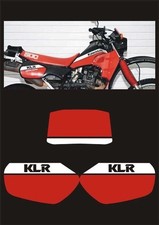 Adesivi tabelle KLR 600 anno 1984 - compatibili-stickers-decals-klr600