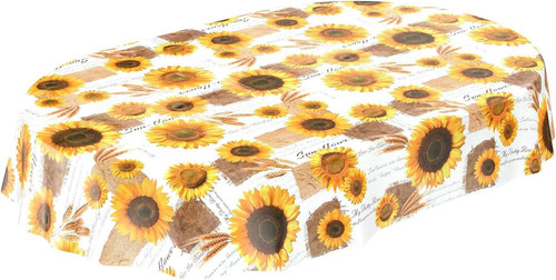 Tovaglia cerata con girasoli - -,