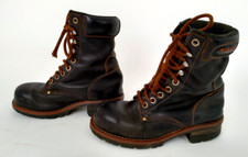 Scarponi Anfibi Carro Armato by Sisley Boots nr.37 Vintage Paninaro Marrone-XXX