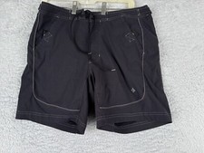 Pantaloncini Ciclismo Specializzati Adulto Medio Nero Stile Baule Imbottito Nylon Shell MTB