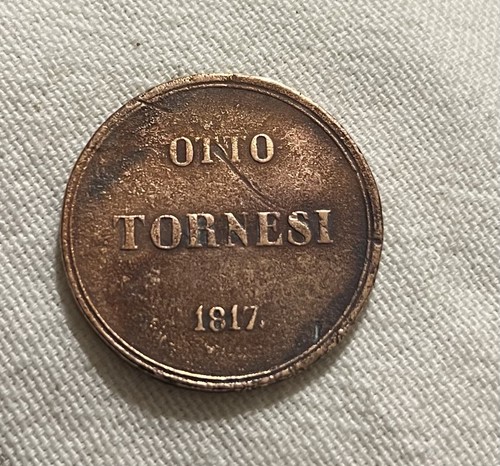 Moneta otto tornesi 1817 - tornesi, in