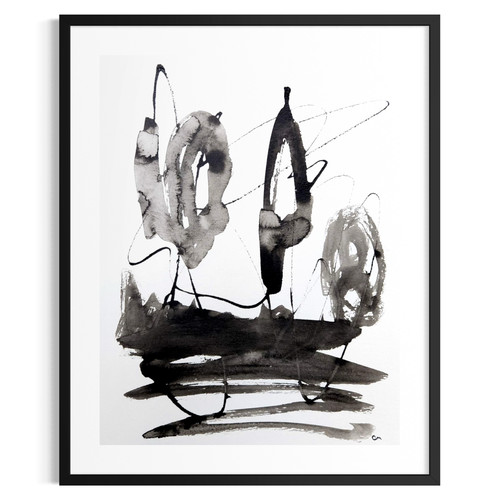 Quadro paesaggio astratto