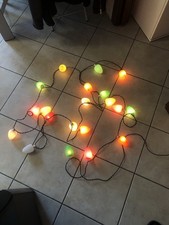 LUCI DI NATALE VINTAGE PIGNE LUMINOSE NATALIZIE LUCI FISSE