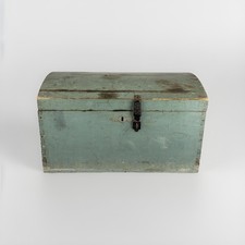 Baule Antico in Legno Dipinto