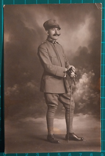 Foto ww1 soldato con baffi - foto,