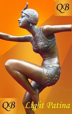 ART DECO BRONZO STATUINA