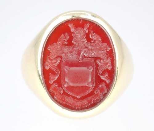 Anello sigillo stemma