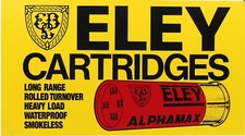 insegna smaltata bifacciale eley cartridges cartucce caccia enamel double sides