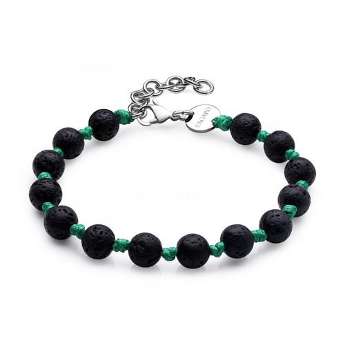 Bracciale uomo sfere pietra - uomo,