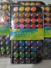Set Acquerelli Professionali, 48 Colori,Con Pennello Ad Acqua, Tavolozza, Pennar