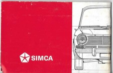 Libretto uso e manutenzione SIMCA 1301 /1501