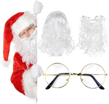 Barba E Capelli Babbo Natale Guanti Babbo Natale Barba Finta per Babbo Natale Pa