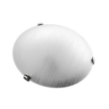 LIGHT PLAFONIERA IN VETRO TONDA DA 40 CM IN COLORE BIANCO SATINATO
