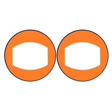 3x(Vela Kayak Arancione Pvc