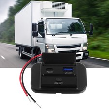  Accessorio per presa USB per camper, caricatore per moto a doppia porta, presa