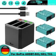 3 pezzi batteria AHDBT-501 601