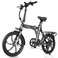 Bicicletta Elettrica MTB 20 Pollici Pieghevole 350W EBike Shimano Pedelec Citybike 25km/h