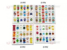 BOMBONIERA SEGNAPOSTO n.1 BOX N.18 MINI CARAMELLA Cm.3 VETRO di MURANO COL.MISTI