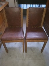 Coppia di sedie  in radica di