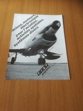 1969 FIAT AVIAZIONE AEREO G 91 Y VINTAGE AD PUBBLICITA