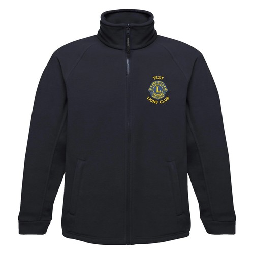 Pile full zip ricamato lions - ricamato,