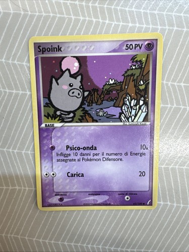 Carta pokemon spoink ex - carta,