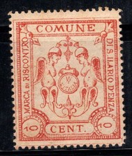 Sant'Ilario d'Enza - MNH 100% Italia entrate comunali 10 centesimi,Feedback