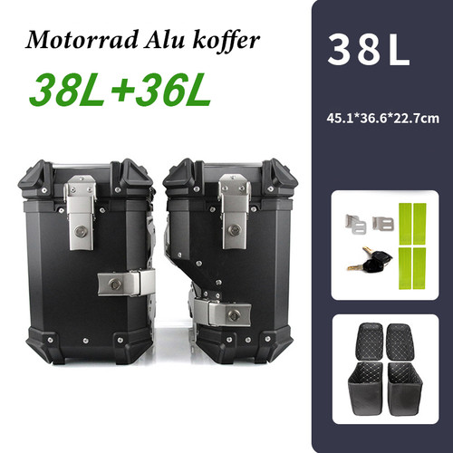 Valigia moto alluminio tubo - , di