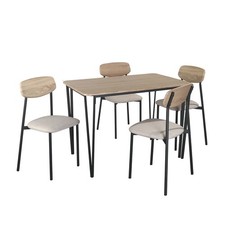 Set tavolo in legno e 4 sedie