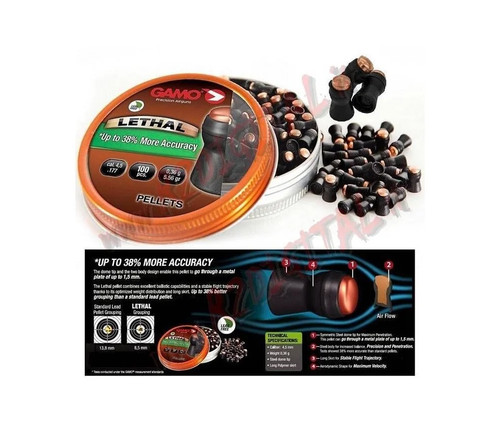 Gamo lethal ic415 piombini - gamo,
