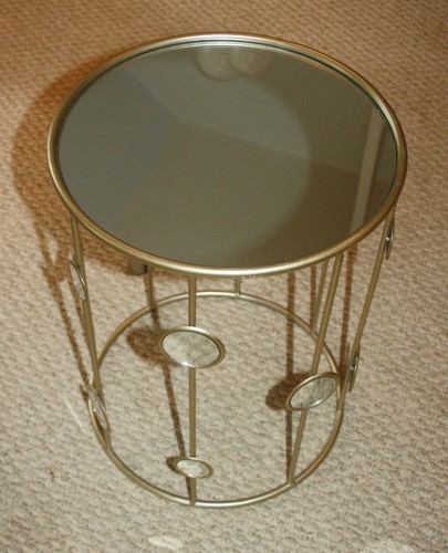 Retro mirrored top - gold, accent