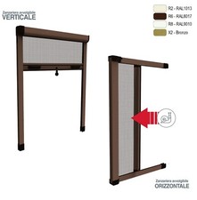 Zanzariera Moschiera Rullo Avvolgibile con Frizione in Kit Per Finestre Balconi