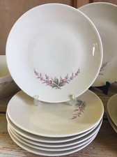 1970 Porcellana  SCHERZER Bavaria GERMANY  6 Piatti Dessert Frutta Dolce Piatto