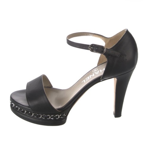 Sandalo chanel catena nero - sandalo,