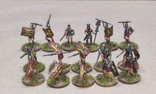 Soldatini Esci Romani 2^ Legione 1/72 Plastic Painted Rafael 16 Pcs Metal Bases