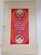 Pia Pizzo,Ripetizione Acquarello Su Carta,1964 Firmato E Datato Al Verso,19x38cm