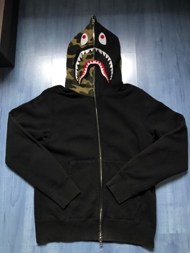 Bape 1st camo shark full - bape, zip