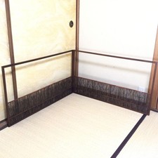 Tenda estiva in bambù nero