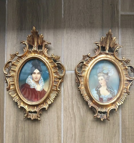 Coppia dipinti epoca - dipinti, d'epoca